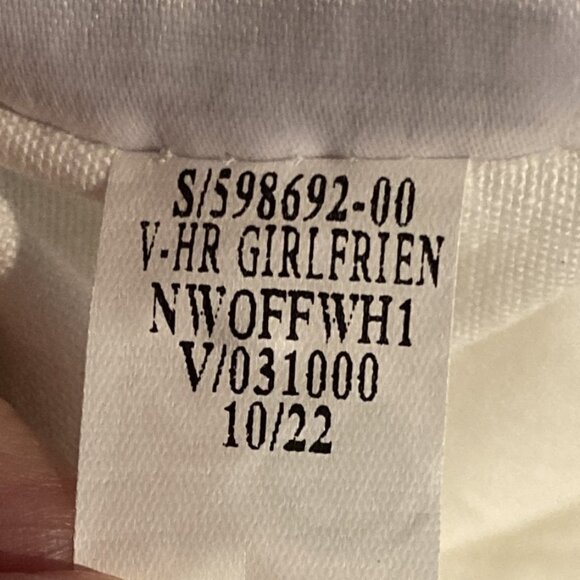 Gap Girlfriend White Khaki High Rise Pants, Size 6,‎ Measures 29.5 x 26.5, NEW - Picture 11 of 11